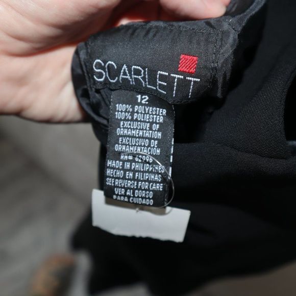 Scarlett Black Sleeveless Long Dress Women's Size 12-NWT - Picture 7 of 8